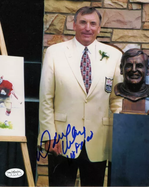 Dave Wilcox Autographed 8X10 Photo San Francisco 49ers HOF 2000 Induction JSA