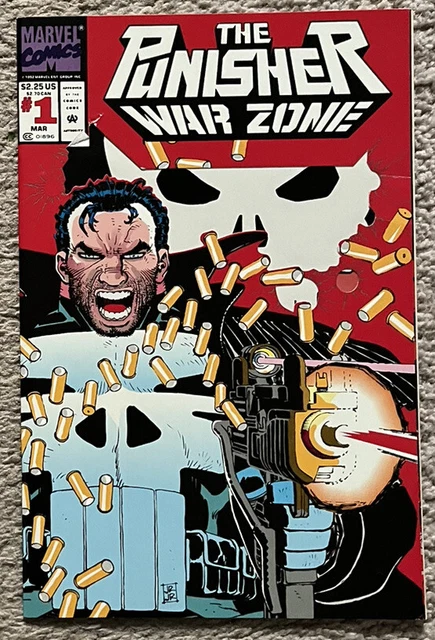 Punisher War Zone (1992 Marvel Comics) #1, Die-Cut Cover, 1st Thorn, J Romita Jr