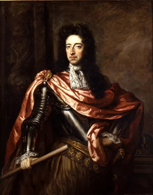 Huge art Realism oil painting male portrait King William III of England canvas