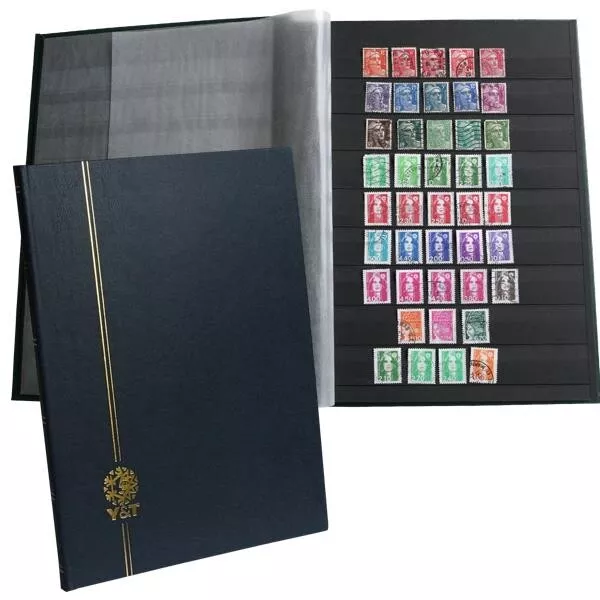 Classeur Pour Timbres 64 Pages Noires Grand Format Yvert