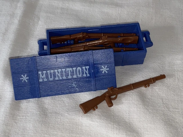 Ancienne boite à munitions Western en bois fusil à air comprimé caisse
