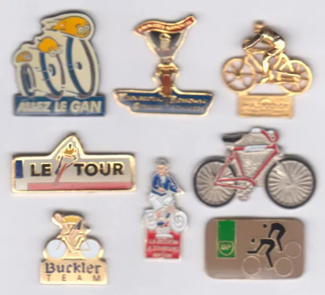 Lot de 8 pin’s Sport Cyclisme