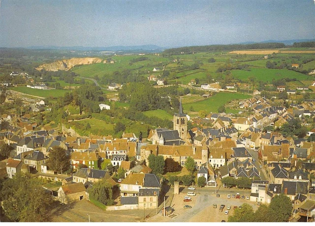58 - SAN61793 - MOULINS ENGILBERT - Vue Générale Aérienne du Centre-Ville -