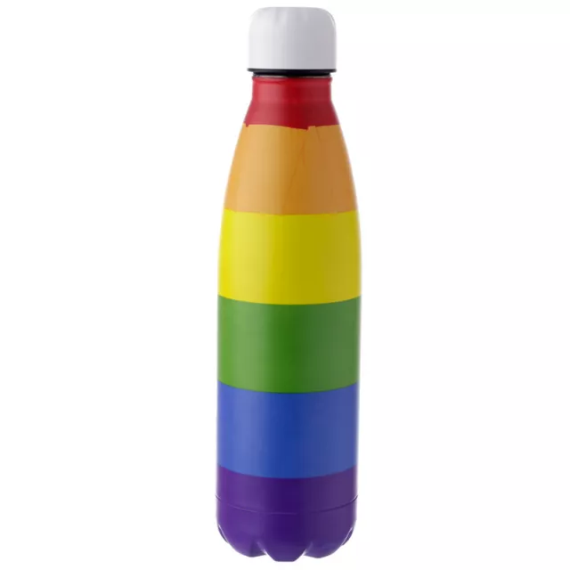 Bottiglia per bevande isolate in acciaio inox riutilizzabile 500 ml - Da qualche parte arcobaleno