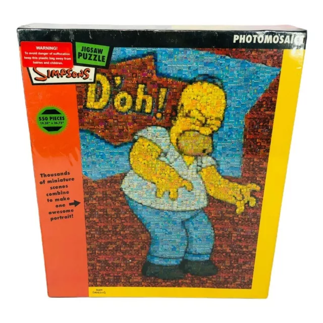 Brand new & sealed - The Simpsons Homer Photomosaics 550 Piece Jigsaw Puzzle