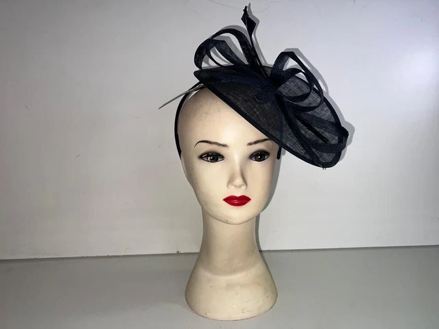 Cappello Da Donna Nero Facinator Fascia Per Capelli Donna Fascia Uk Taglia One Ols-Ht024
