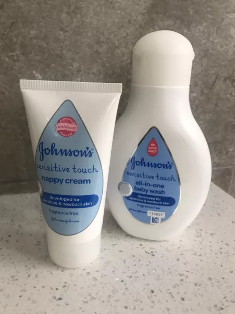 Johnsons Sensitive Touch All In One Baby Wash & Nappy Cream