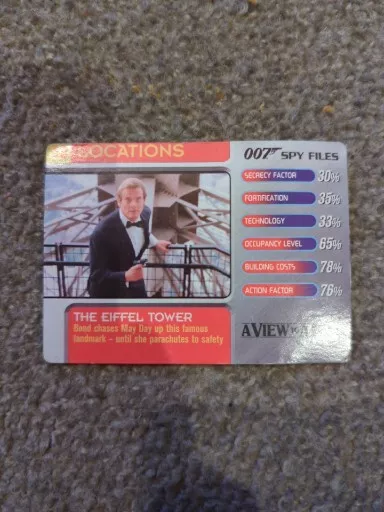 James Bond Spy Files / James Bond Mission Logs    Individual Trading Cards