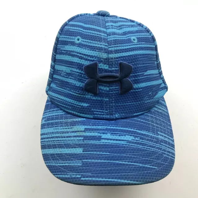 Under armour Cappello Elasticizzato Ragazzi Blu Fitness Ricamato Bambini Ua