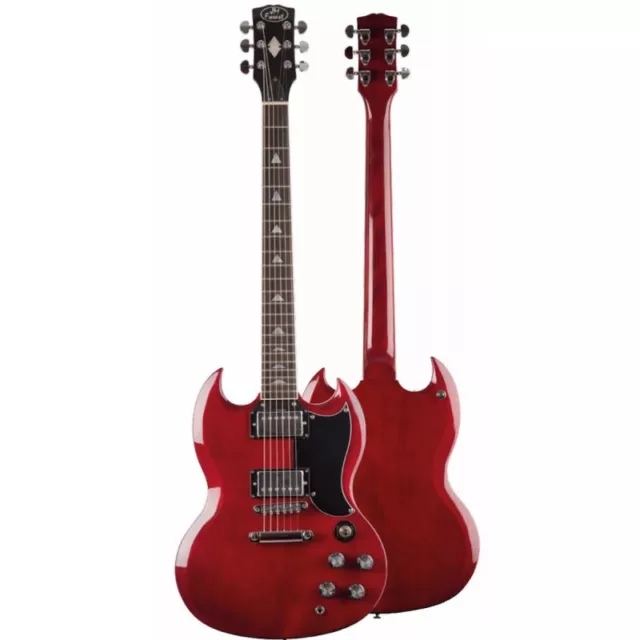 JM Forest GS300 Red wine - guitare électrique - rouge
