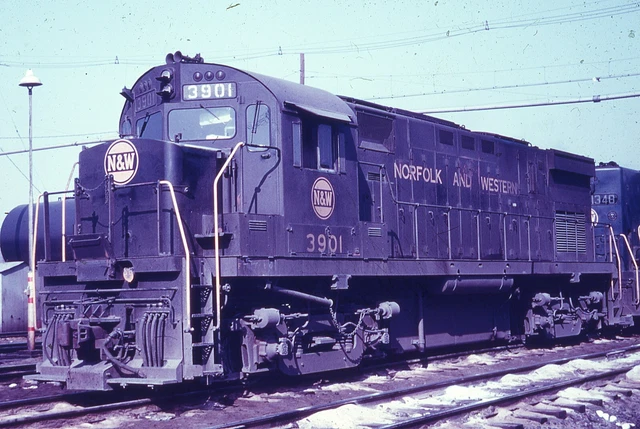 Duplicate  Train Slide Norfolk Western Alco C-424  #3901 Decatur Illinois