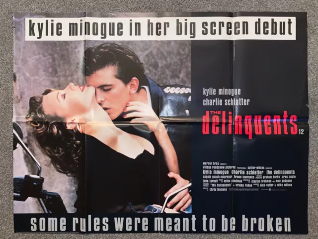 The delinquents, Kylie Minogue Film Debut, original UK quad poster 1989