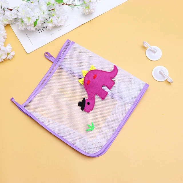 Puzzle Bolsas de Almacenamiento Maquillaje Organizador Bolsa de Red Violeta