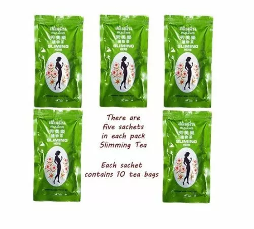 TÉ DE HIERBAS ADELGAZANTES ALEMÁN - 40 Bolsas - Hierba adelgazante Té verde - 1.clase RM 4 gratis 2