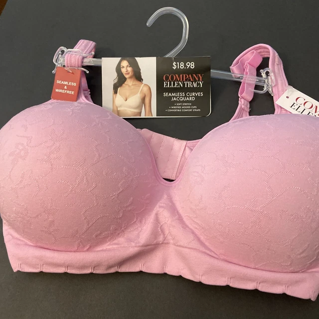 Ellen Tracy Wireless Comfort Bra - Seamless Full Coverage With Convertible Straps