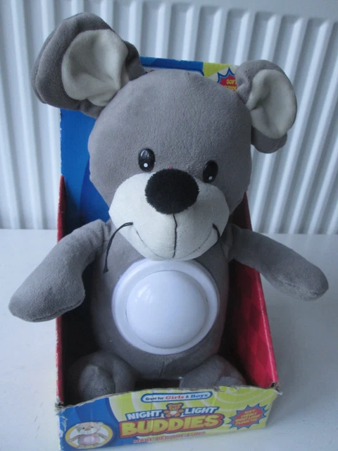 CHILD'S NIGHT LIGHT Buddies Mouse. Colour changing tummy. New boxed. £4 ...