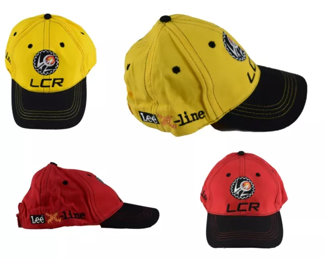 cappello da uomo baseball con visiera berretto LEE in cotone estivo rosso giallo