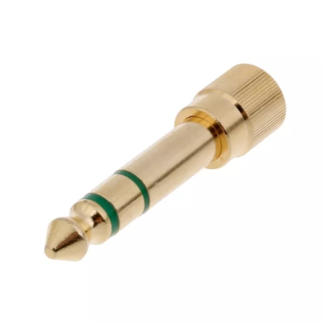 Headphone Adapter Gold Plated 6.35mm to 3.5mm Plug Converter for Digital Pianos