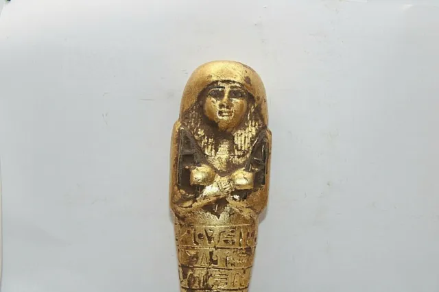 RARE ANCIENT EGYPTIAN ANTIQUE MUMMIFIED SCARAB Ushabti Shabti Egypt History (YU) 2
