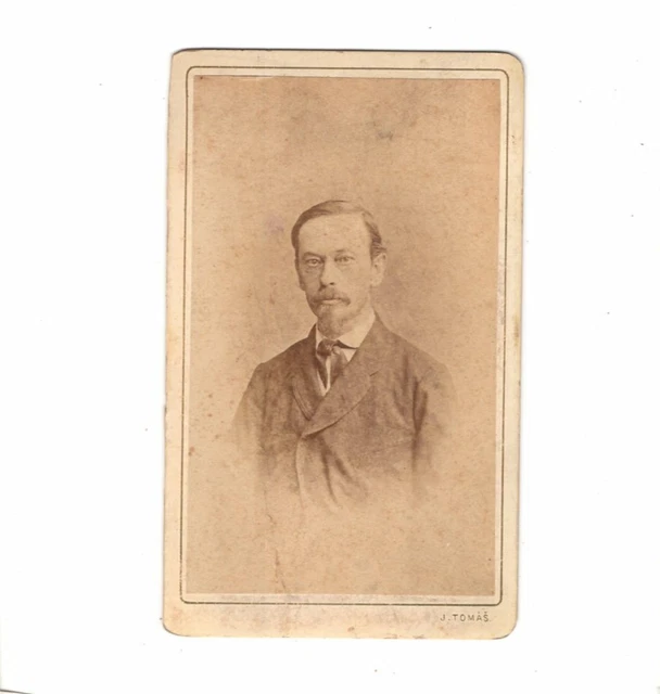 J. Thomas CDV Foto Herrenportrait - Prag 1870er