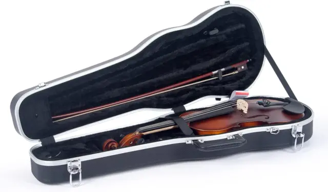 4/4 Violin Case-Backpack Style in Black (CRA800SVFBK)