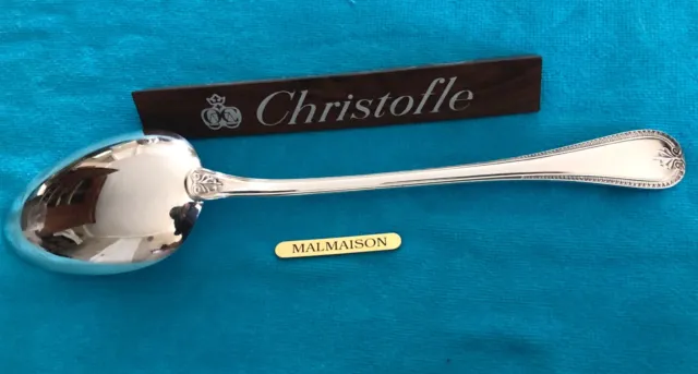 CHRISTOFLE  MALMAISON -Exceptionnelle Grande Cuillère de Service- Long 32,5Cm -