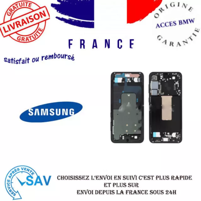 Original Châssis Central Gris Pour Samsung Galaxy S23+ (S916B)