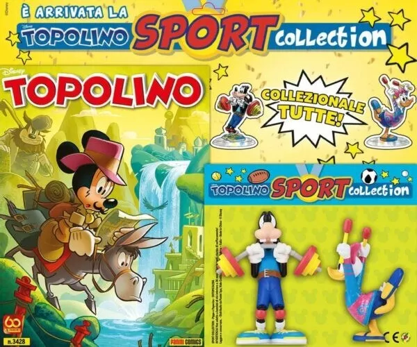 Topolino – Supertopolino 3428 + Gadget Pippo E Paperina Sollevamento Pesi Panini