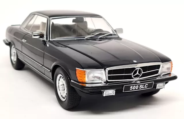 KK 1/18 Mercedes Benz 500 SLC C107 1981 Dark Blue Diecast Scale Model Car