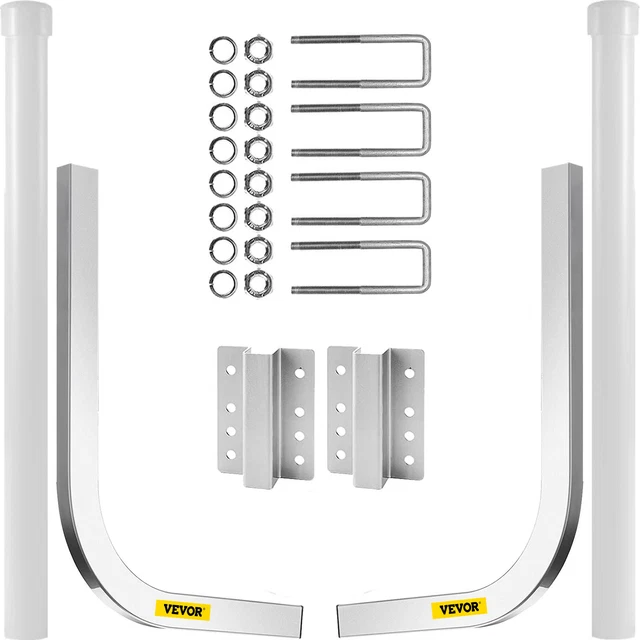 VEVOR PAIR 60& Boat Trailer Galvanized Guide On Post Kit With PVC Poles