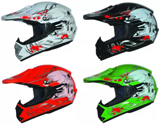 Kids Pro Kinderhelm Crosshelm Motorradhelm Kinder Cross Enduro Quad Helm