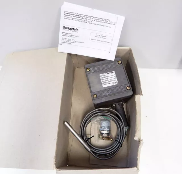 Barksdale T2H-H251S-12-A 0602-124 Remote-Mount-Temperature-Switch -unused/OVP-