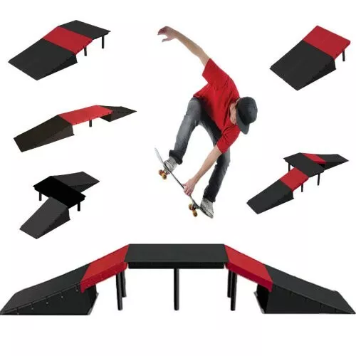 Skateboard Ramp - Suitable for BMX bikes and inline skates too! 6 ramps in 1