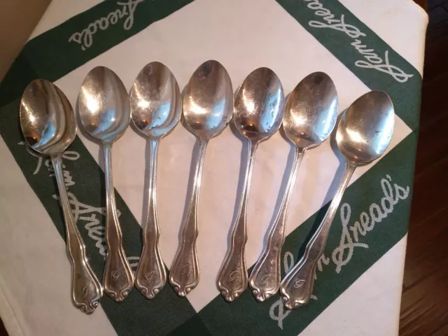 Greenbrier Resort Hotel large 8.5" "G" logo Silver Plate Service Spoon 3