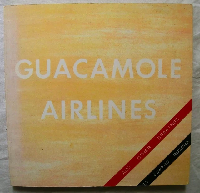 Magnisiom Drawing 1980 ED RUSCHA Guacamole Airlines and Other Drawings Art Book Edward ...