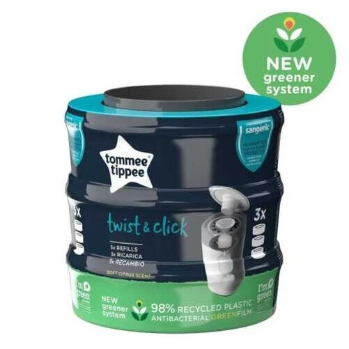 Tommee Tippee Cassette Sangénique Tortillon Recharge, 3psc