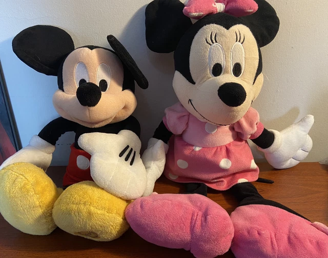 MICKEY AND MINNIE Mouse Disney Store Plush Stuffed Animal Set Lot 12.