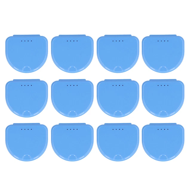 Denture Storage Box 12 Pcs Denture Box Plastic Tooth Dental Orthodontic
