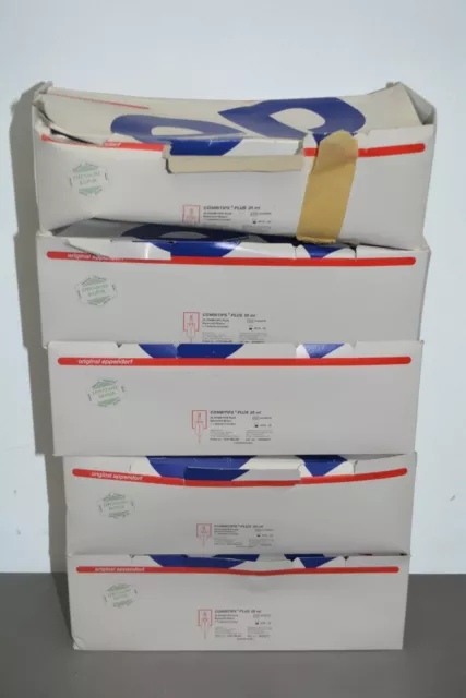 ^ Lot 5x EPPENDORF Combitips Plus 25mL Plastic Pipet Tips 022496131