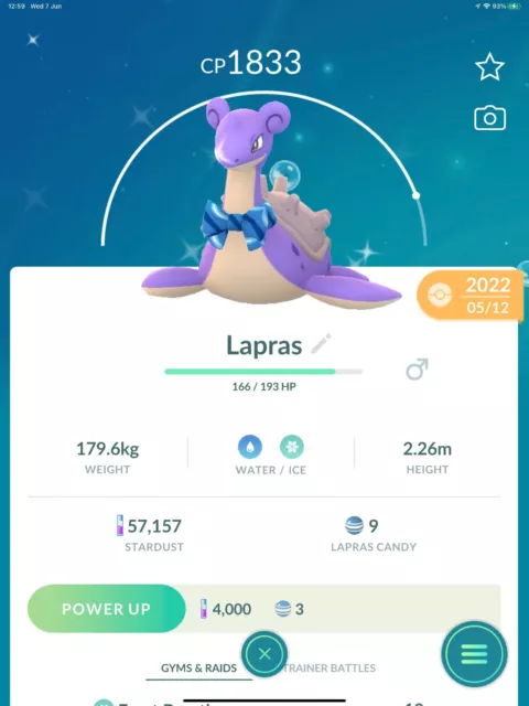 Shiny Lapras wearing a scarf costume - P T C - Read Description Shiny Lapras wearing a scarf costume - P T C - Read Description