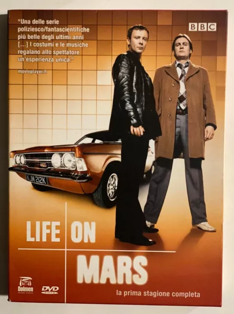 LIFE ON MARS prima stagione RARO BOX 4 DVD Serie TV Dolmen FUORI CATALOGO