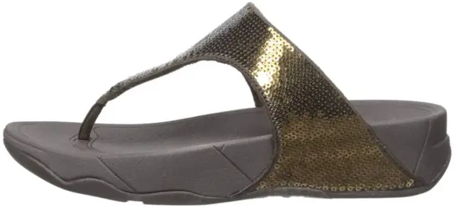 FitFlop Women's Electra Classic Sequin Flip Flop Sandal - Bronze - Size 10 hnKF