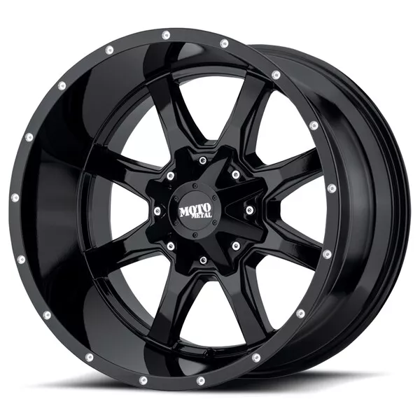 20 INCH BLACK Wheels Rims LIFTED FITS Nissan Titan Hummer H3 Toyota