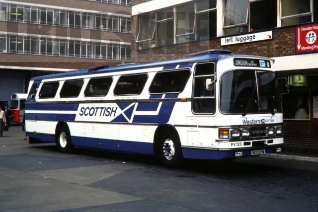 35mm Slide Western Scottish Volvo B55 Alexander PV123 NCS123W Victoria 1981 Orig