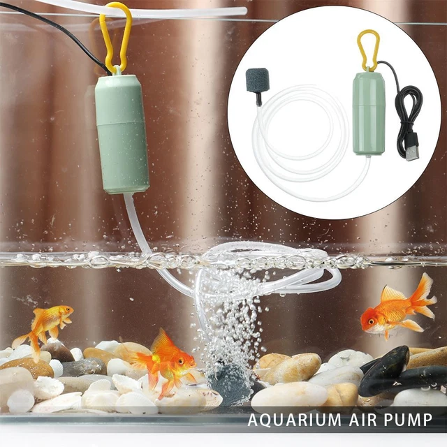 Mute Aquarium Mini Air Compressor Aerator Oxygen Pump Oxygenator