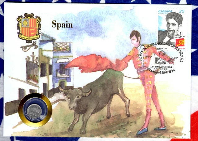 E Coins of All Nations Spain 1995 1 Peseta UNC