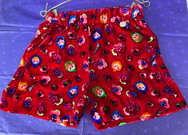 Pantaloncini ragazza Simonetta bambola russa viso velluto NUOVI lusso 24M 18M età 2