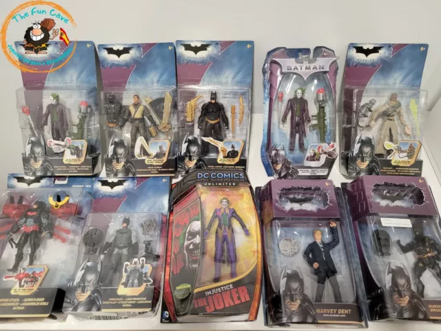 Dc Batman The Dark Knight Joker Bruce Wayne Scarecrow Etc Figures Brand New.