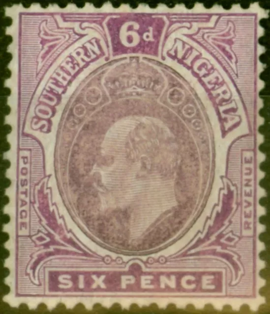 Southern Nigeria 1909 6d Dull Purple & purple SG39 Fine MM