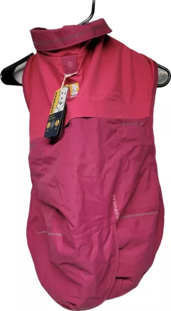 Ruffwear Sun Shower Dog Raincoat Hibiscus Pink sz Medium ￼w/tags Has Been ￼worn